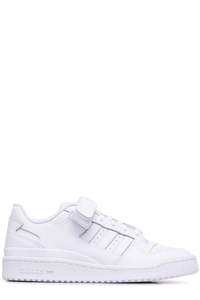 Adidas Originals Forum Low-top Leather Sneakers In White/white/white