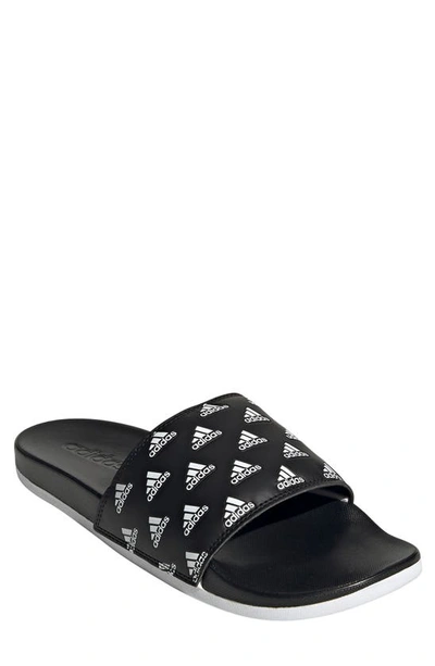 Adidas Originals Adidas Men's Adilette Comfort Slide Sandals From Finish Line In Black/white/white