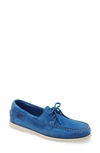 Sebago Portland Flesh Out Boat Shoe In Blue Limoge