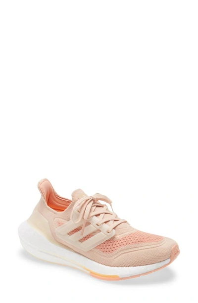 Adidas Originals Adidas Women's Ultraboost 21 Recycled Primeblue Running Shoes In Halo Blush/wonder White/ambient Blush