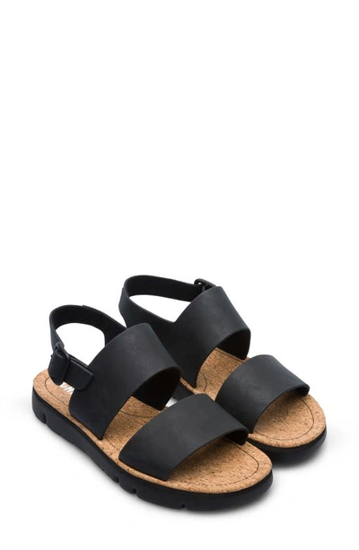 Camper Oruga Slingback Sandal In Black