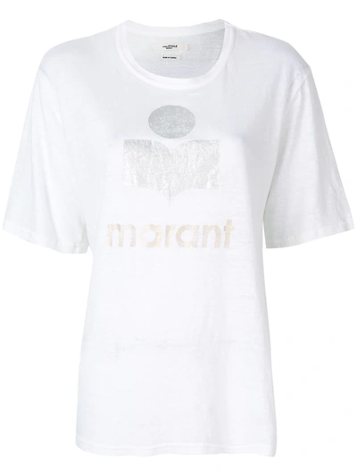 Isabel Marant Étoile Kuta Logo-print T-shirt In White