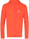 Arc'teryx Atom Lt Hooded Nylon Jacket In Orange