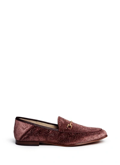 Sam Edelman 'loraine' Horsebit Floral Jacquard Velvet Step-in Loafers