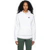 Nike Sportswear Essentials Women's Oversized Fleece Hoodie In Birch Heather,white,black
