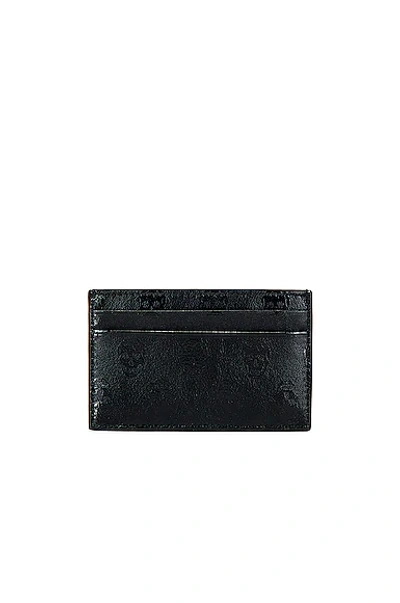 Alexander Mcqueen Men's Luxury Wallet   Alexander Mc Queen Black Leather Card Holder