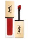 Saint Laurent Tatouage Couture Liquid Matte Lip Stain In Red