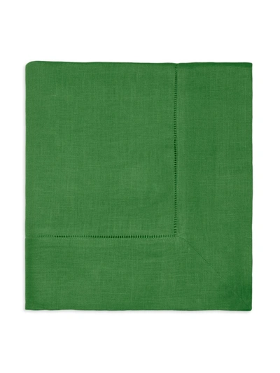 Sferra Hemstitch Round Tablecloth, 90"dia. In Emerald
