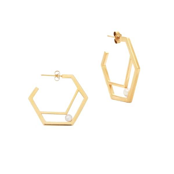 Edge Of Ember Satori Hexagon Earrings | ModeSens