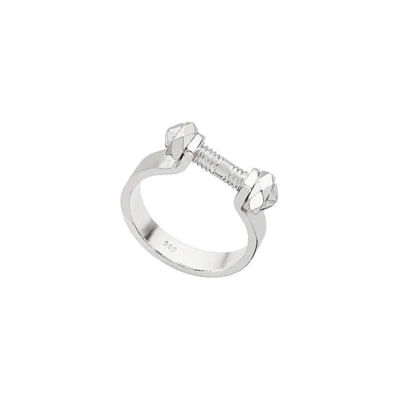 Edge Of Ember Barre Silver Ring