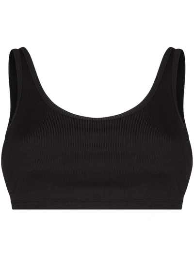 Abysse Mary Lou Cropped Tank Top In Black