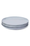 Leeway Home Set Of 4 Dinner Plates In Blue Solids