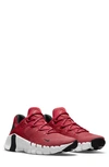 Nike Free Metcon 4 Training Shoe In Red/ Red/ Black