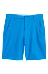 Under Armour Kids' Showdown Shorts In Blue Circuit / / Halo Gray