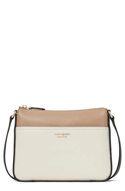 Kate Spade Run Around Leather Crossbody Bag In Black Multi