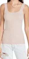 Rag & Bone The Essential Scoop Neck Ribbed Tank In Lvndrsky