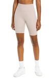 Girlfriend Collective High Waist Bike Shorts In Quartz