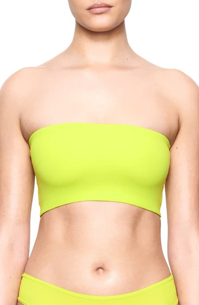 Skims Fits Everybody Bandeau Bralette In Neon Lime