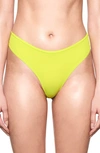 Skims Fits Everybody Thong In Neon Lime