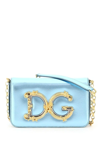 Dolce & Gabbana Dg Girls Clutch In Light Blue