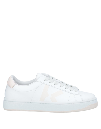 Kenzo Two-tone Low-top Sneakers In White