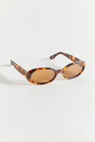 Dmy By Dmy Womens Havana Valentina Oval-frame Tortoiseshell Sunglasses 1 Size