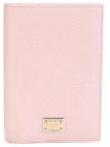 Dolce & Gabbana Foldover Card Holder In Pink & Purple