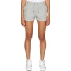 Nike Grey Sportswear Essential Shorts In Heather/ Matte Silver/ White