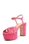 Schutz Women's Keefa High-heel Platform Sandals In Vibrant Pink