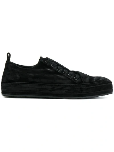 Ann Demeulemeester Concealed Lace Trainers In Black