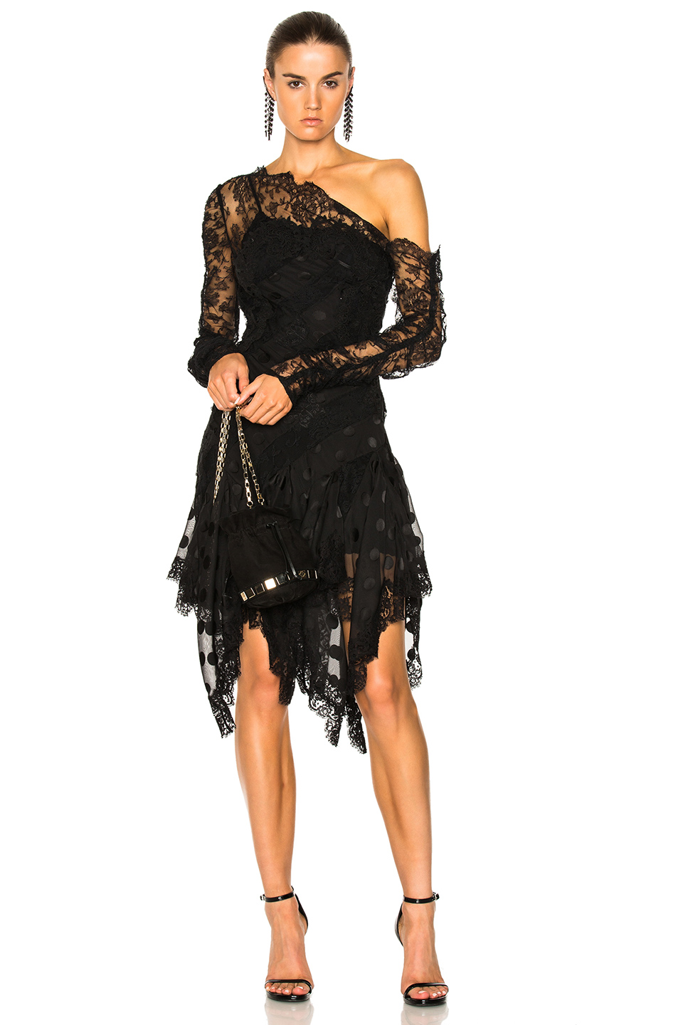 zimmermann black lace dress