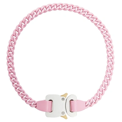 Alyx Safety Buckle Clasp Fastening Necklace In Pink