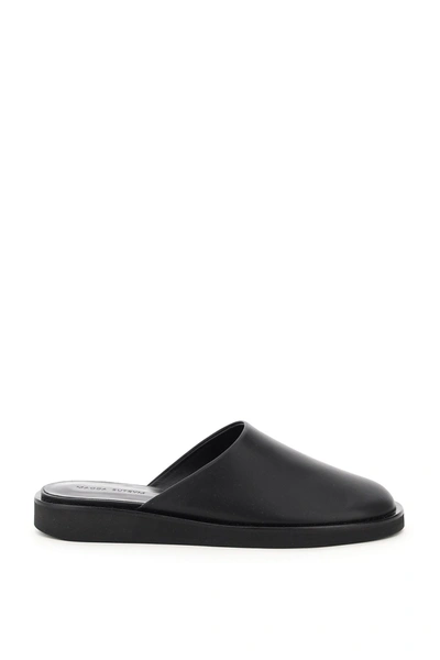 Magda Butrym Leather Mules In Black