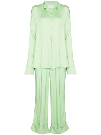 Sleeper Sizeless Viscose Pyjama Set In Mint