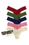 Hanky Panky Assorted 5-pack Lace Low Rise Thongs In Fall 2021
