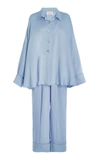 Sleeper Women's Sizeless Viscose Pajama Set In Blue
