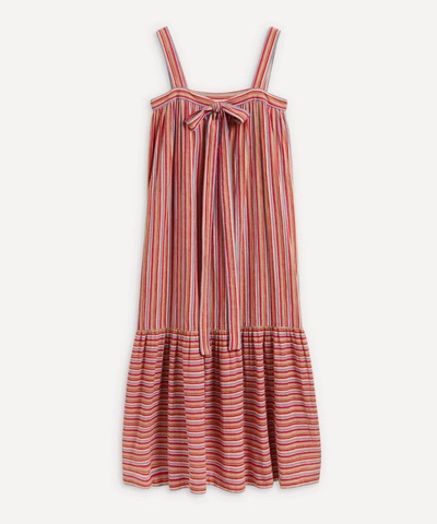 Designer Vintage Late-'60s Saint Laurent Rive Gauche Stripe Cotton Dress In Assorted
