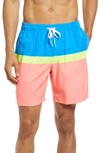 Chubbies Tropicadas 7-inch Swim Trunks In Coral