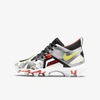 Nike Alpha Menace 3 Shark Rw Little/big Kids' Football Cleats In White,black,bright Crimson,opti Yellow