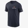 Nike Men's Chicago Bears Local Phrase T-shirt In Marine
