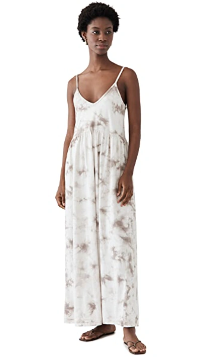 Z Supply Hazy Cloud Print Dress In Taupe