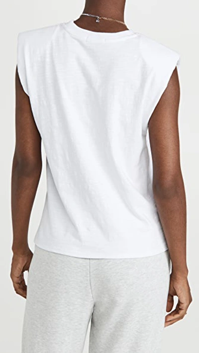 Z Supply Shoulder Pad Tank In White