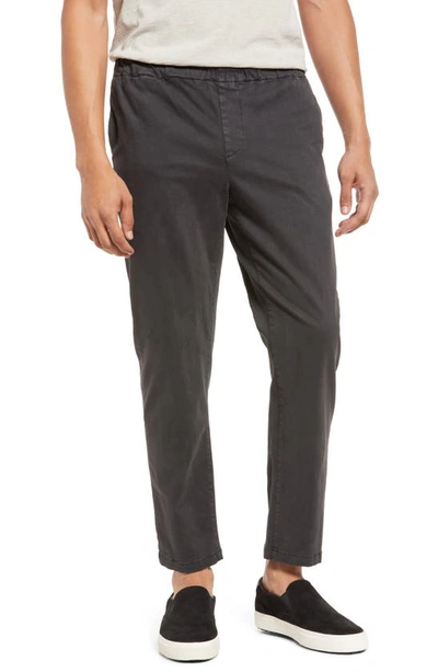 Rails Julian Washed Cotton Trousers In Washed Black