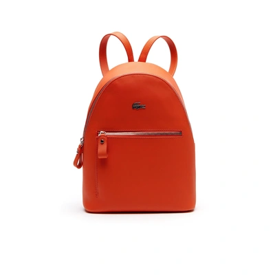 Lacoste Women's Daily Classic Coated Piqué Canvas Backpack - Cherry Tomato  | ModeSens