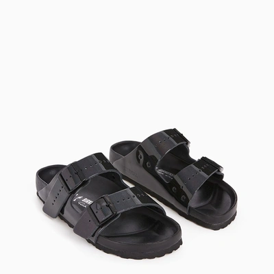 Birkenstock X Rick Owens Iridescent Birkenstock Arizona Exquisite Sandals In Grey