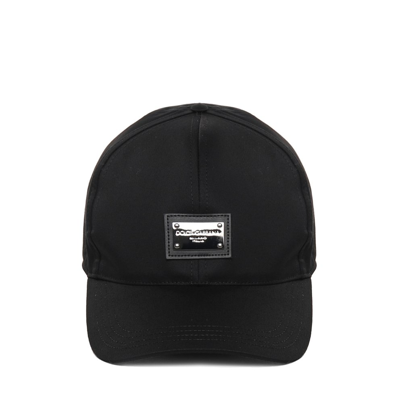 Dolce & Gabbana Logo-plaque Baseball Cap In Black