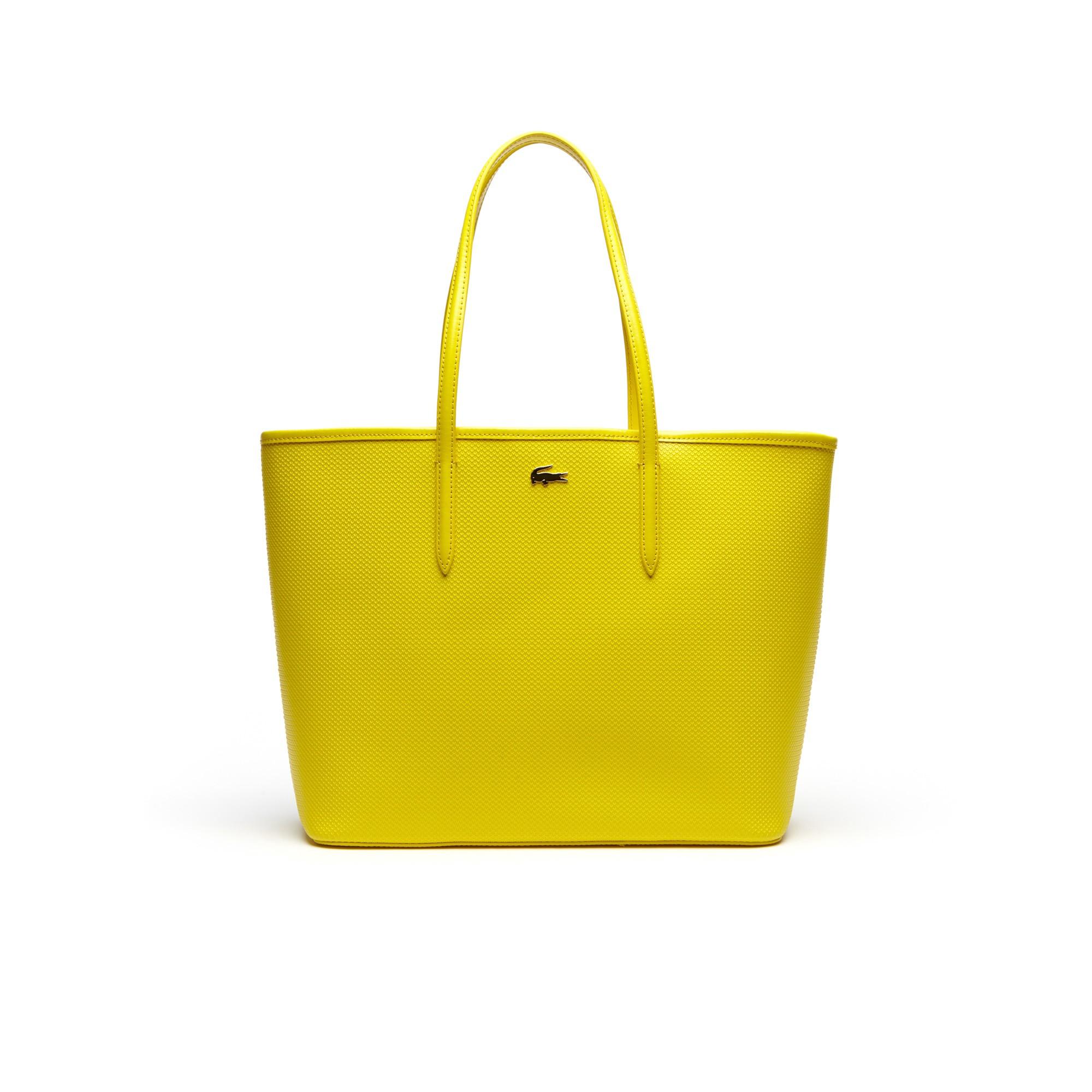 Lacoste Women's Chantaco PiquÉ Leather Tote Bag - Empire Yellow | ModeSens