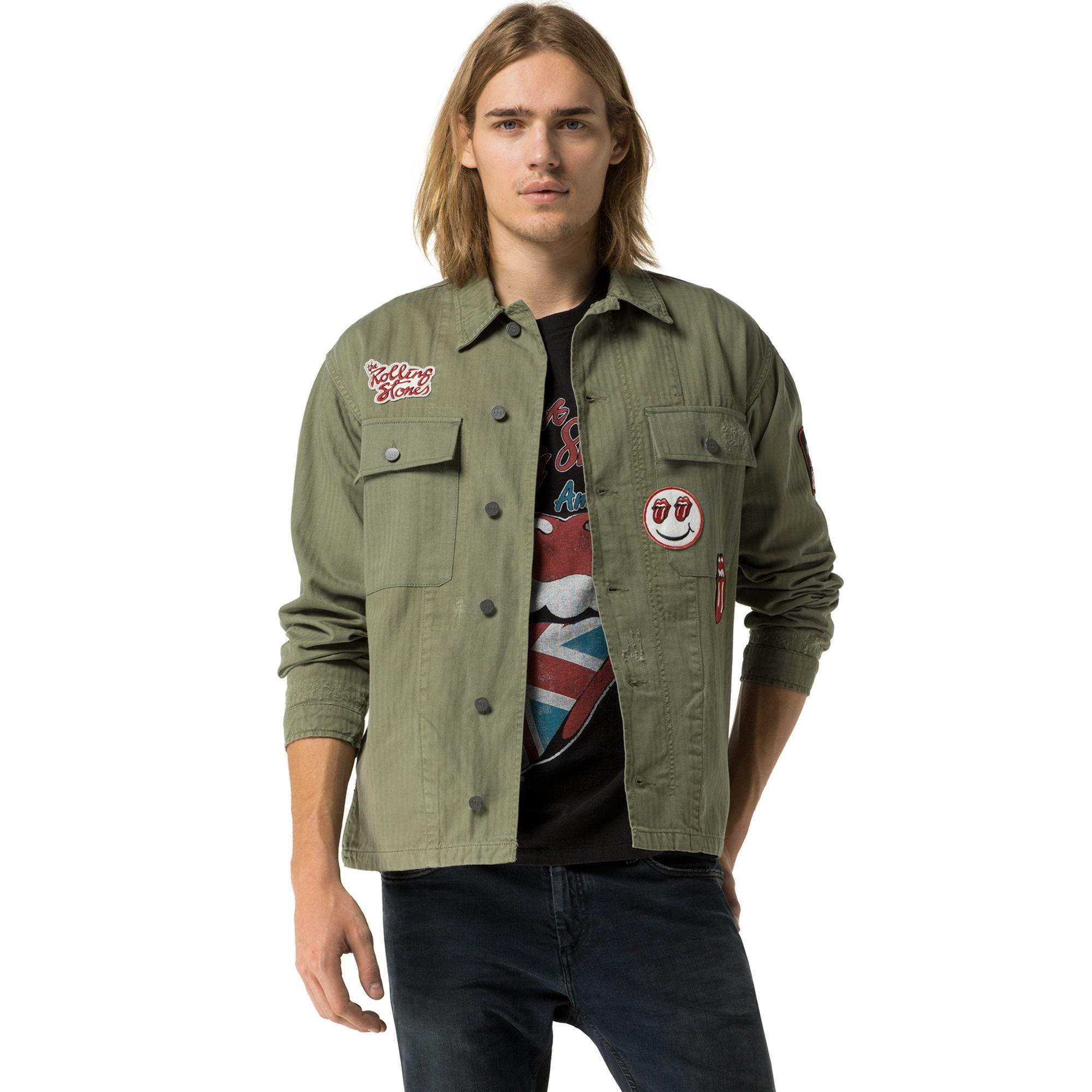 Tommy Hilfiger Rolling Stones Military Jacket - Four Leaf Clover | ModeSens