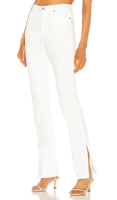 Something Navy Nina Denim Pants With Slit In White