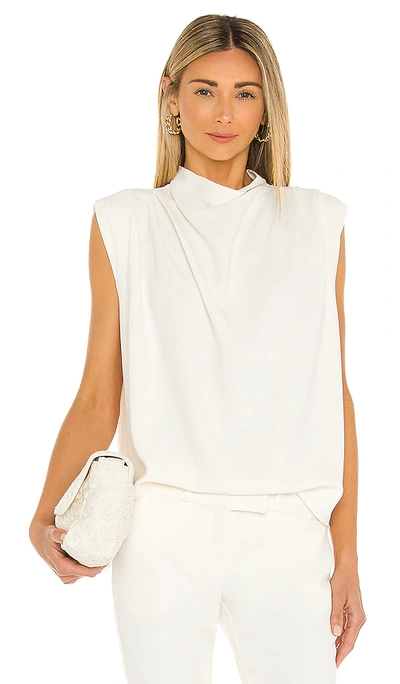 Amanda Uprichard Sleeveless Fabienne Top In Bone